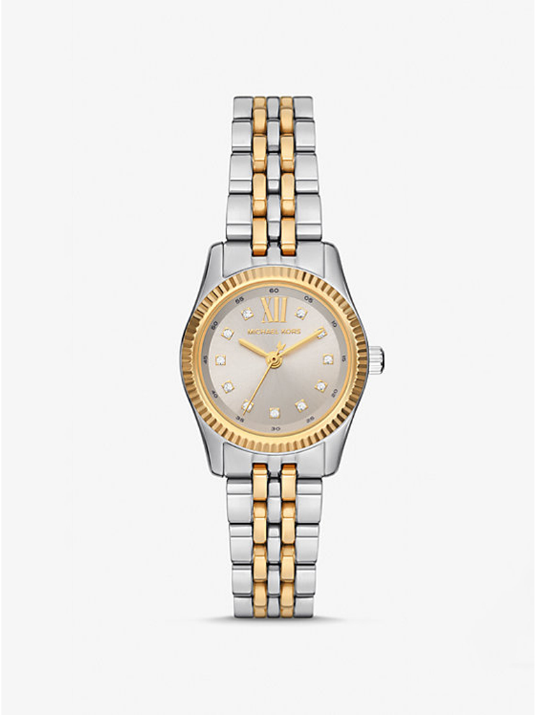Michael Kors Lexington Pavé Two-Tone Watch and Slider Bracelet - MK4815