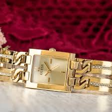 GUESS Ladies Gold Tone Analog Watch, GW0668L2