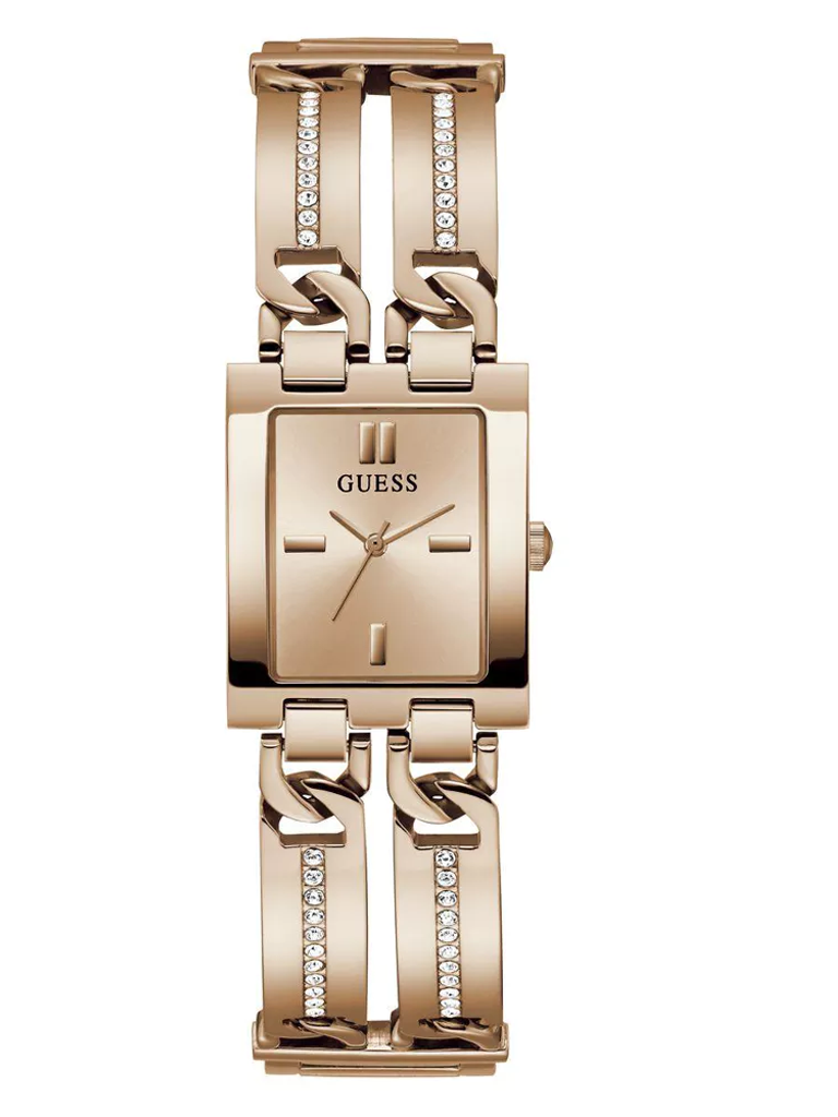 GUESS Ladies Rose Gold Tone Analog Watch,GW0668L3